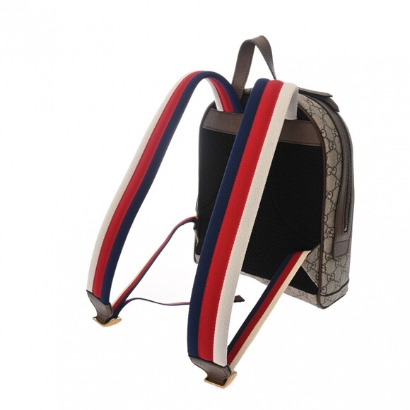 Gucci GG Supreme Mystic Cat Backpack Greige Canvas Daypack - Picture 2 of 9